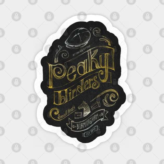 By order of the Peaky Blinders! Sticker by rikolaa